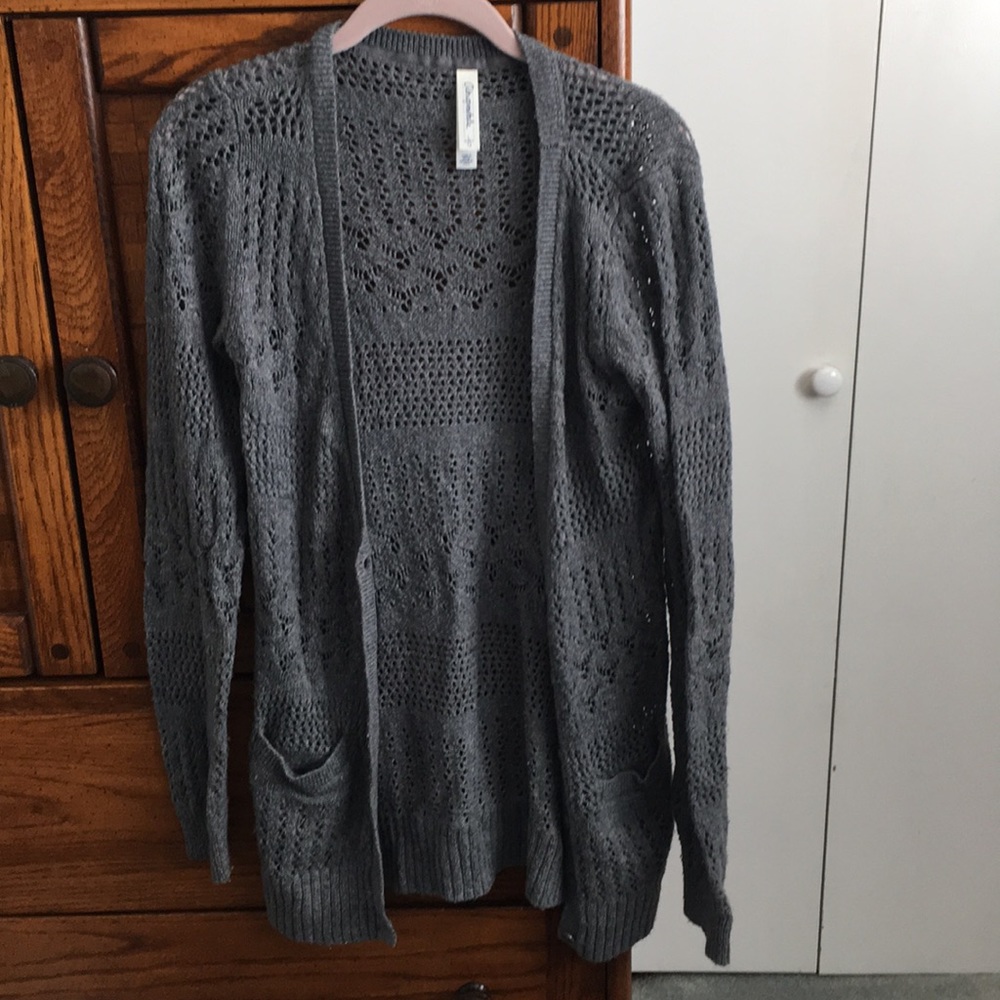 Women’s Long Gray Cardigan